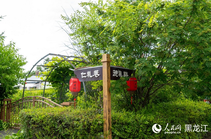 北星村内的指示牌。人民网记者徐成龙摄